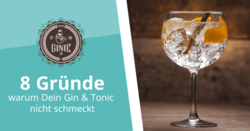 8 Gründe warum Dein Gin and Tonic zuhause nicht schmeckt